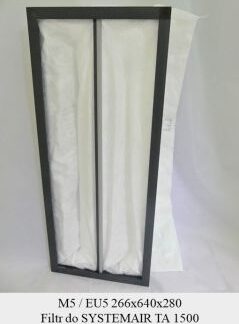 Filter EU5 pre SYSTEMAIR TA 1500 (266x640x280) BFTA 1500 EU5, 203886