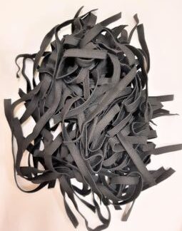 Guma na masky 17cm výroba masiek 50 ks. ČIERNA