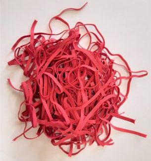 Guma na masky 17cm výroba masiek 50 ks. MALINY