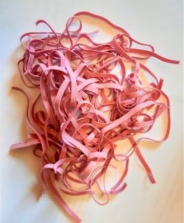 Guma na masky 17cm výroba masiek 50 ks. RUŽOVÁ