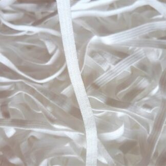 Guma na masky - bežný meter BIELY 6mm